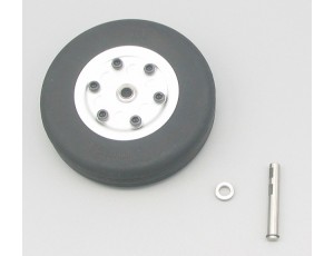 JP Hobby 65mm Rubber Tire With Metal Wheel Hub  - 4.0mm (1 PC) 